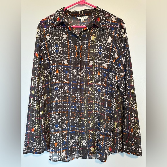 Cabi Vibrant Patterned Blouse - Picture 1 of 5